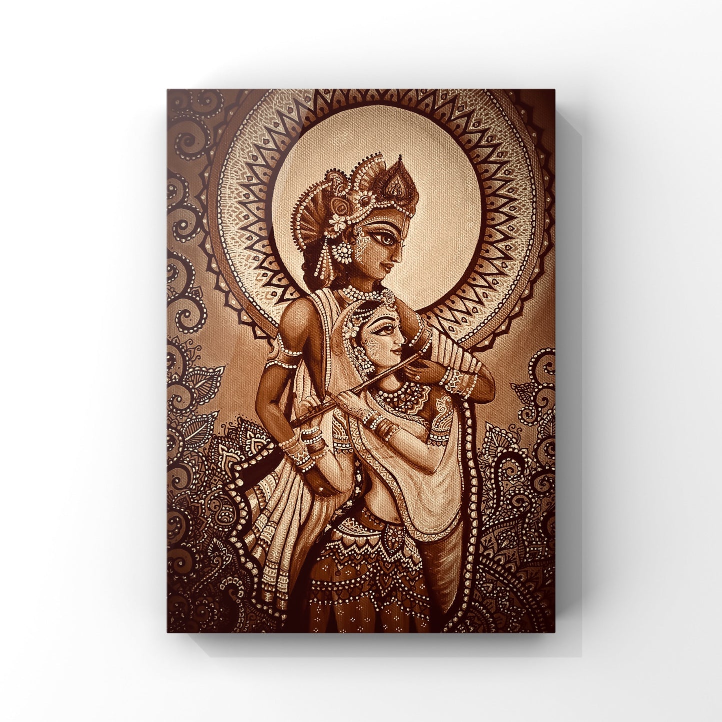 Sepia Flute Players| Version 3 | Art Print