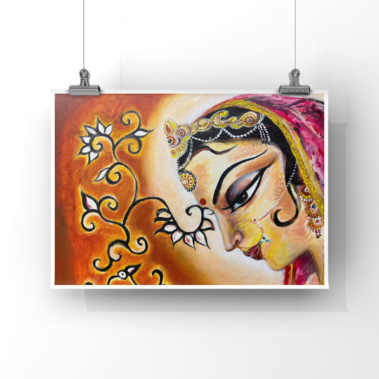 Radha Dreaming of Krishna | Art Print