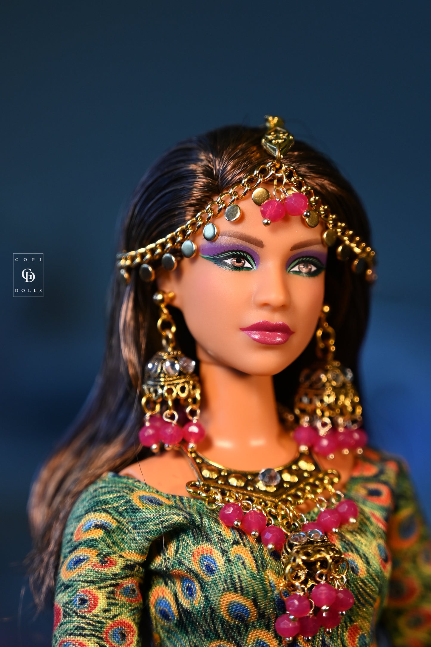 Pink Orchids | 4 Piece Set | Doll Jewellery