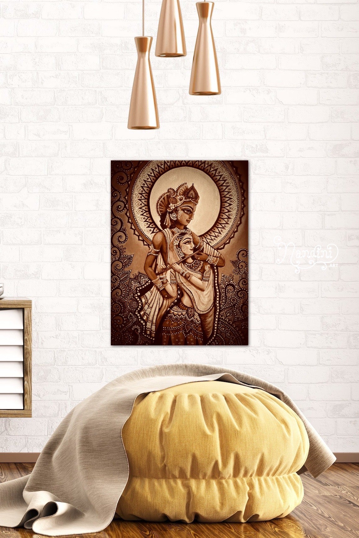 Sepia Flute Players| Version 3 | Art Print