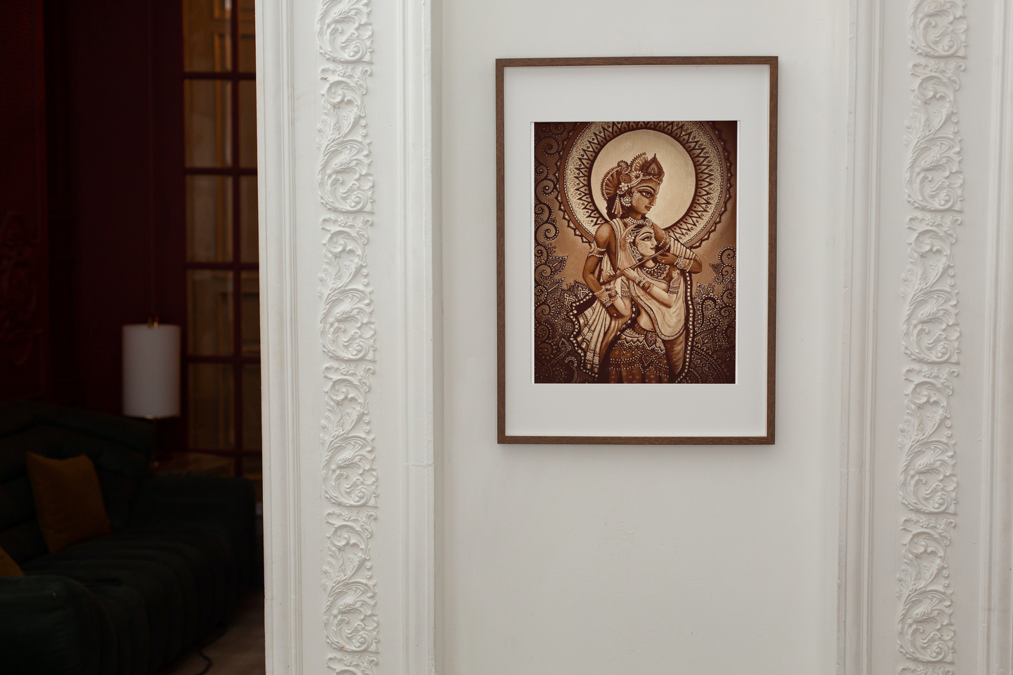 Sepia Flute Players| Version 3 | Art Print