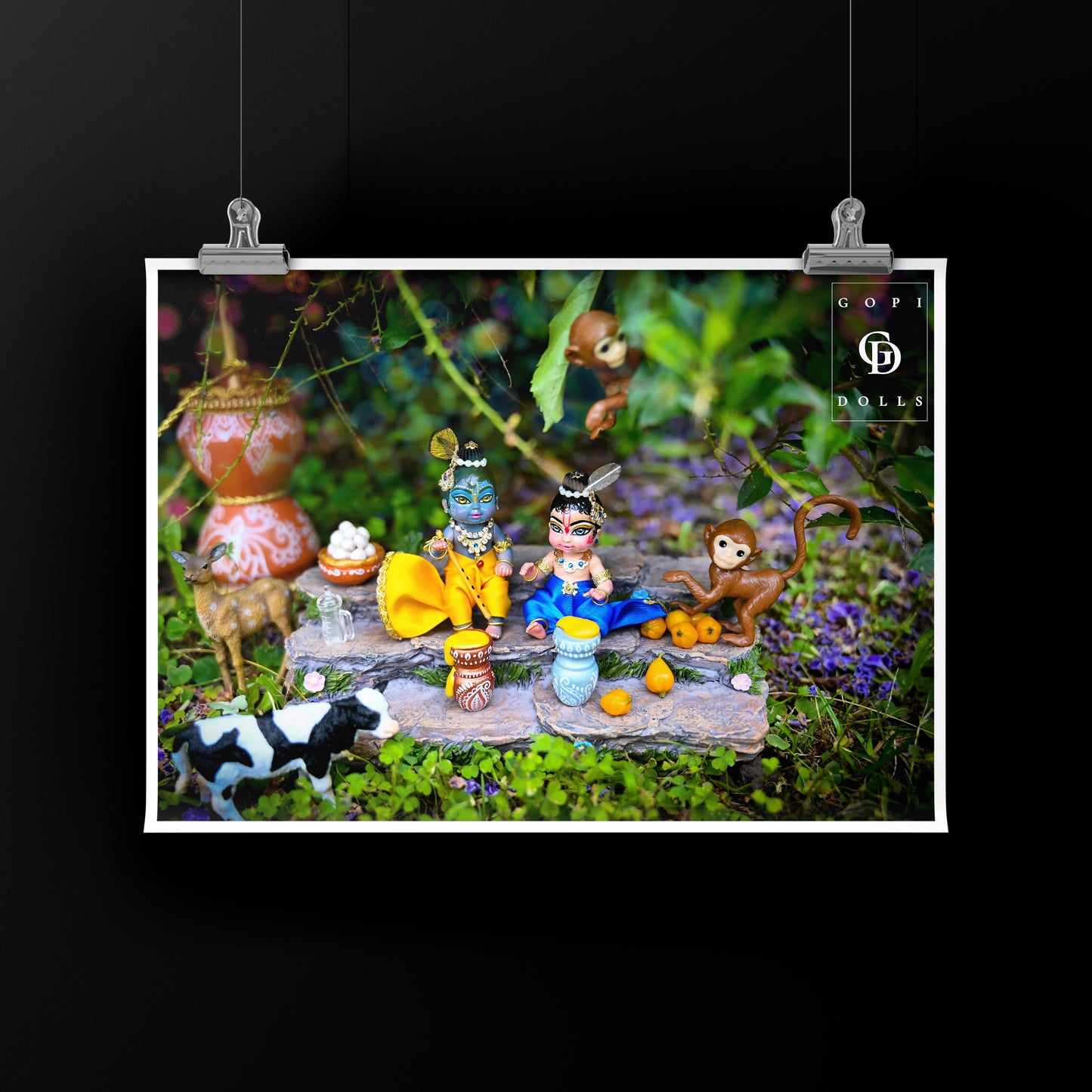 Baby Krishna & Balarama | Photo Print