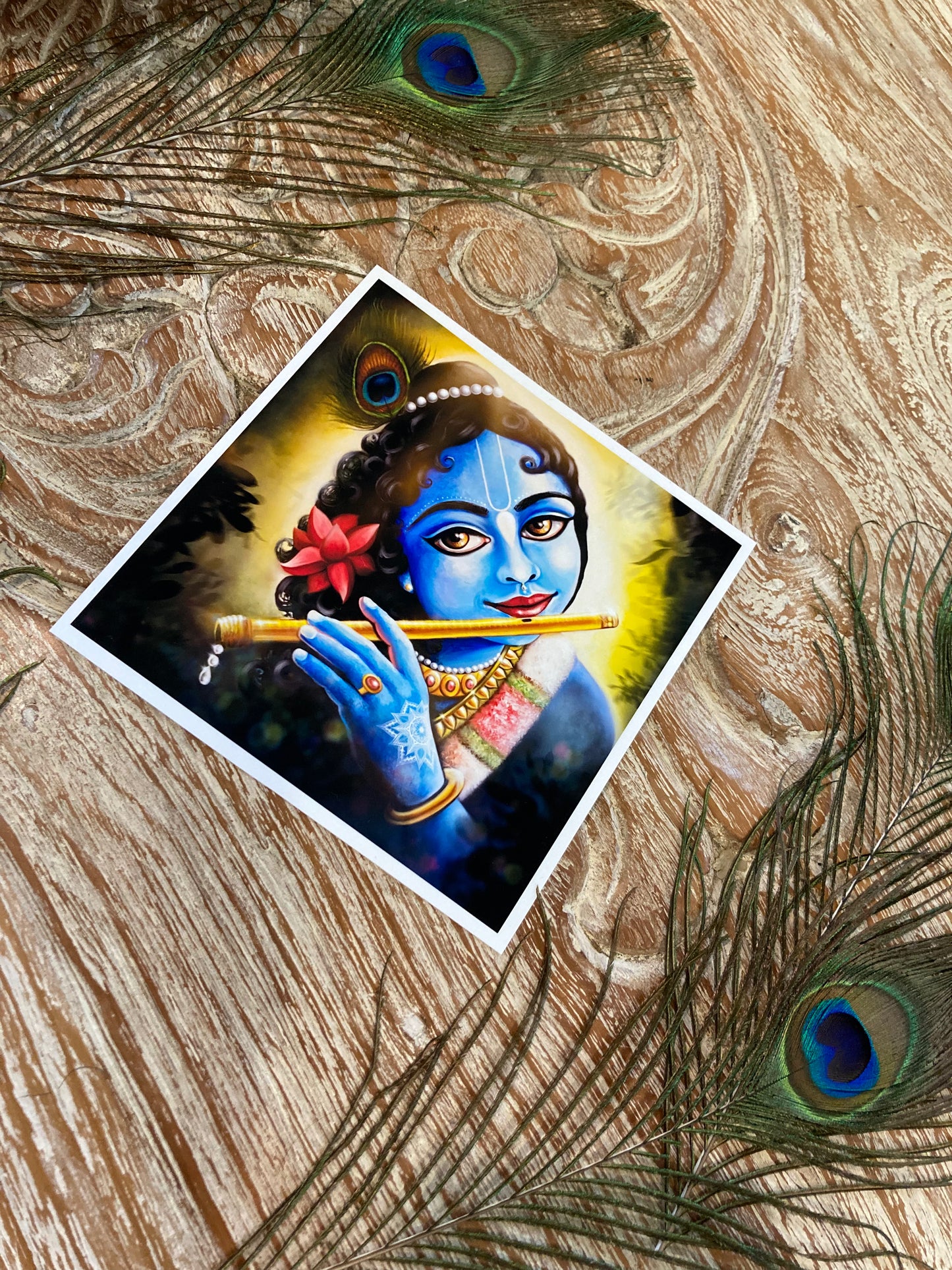 Smiling Krishna | Art Print