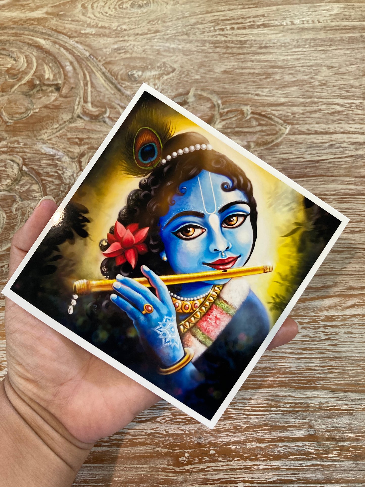 Smiling Krishna | Art Print