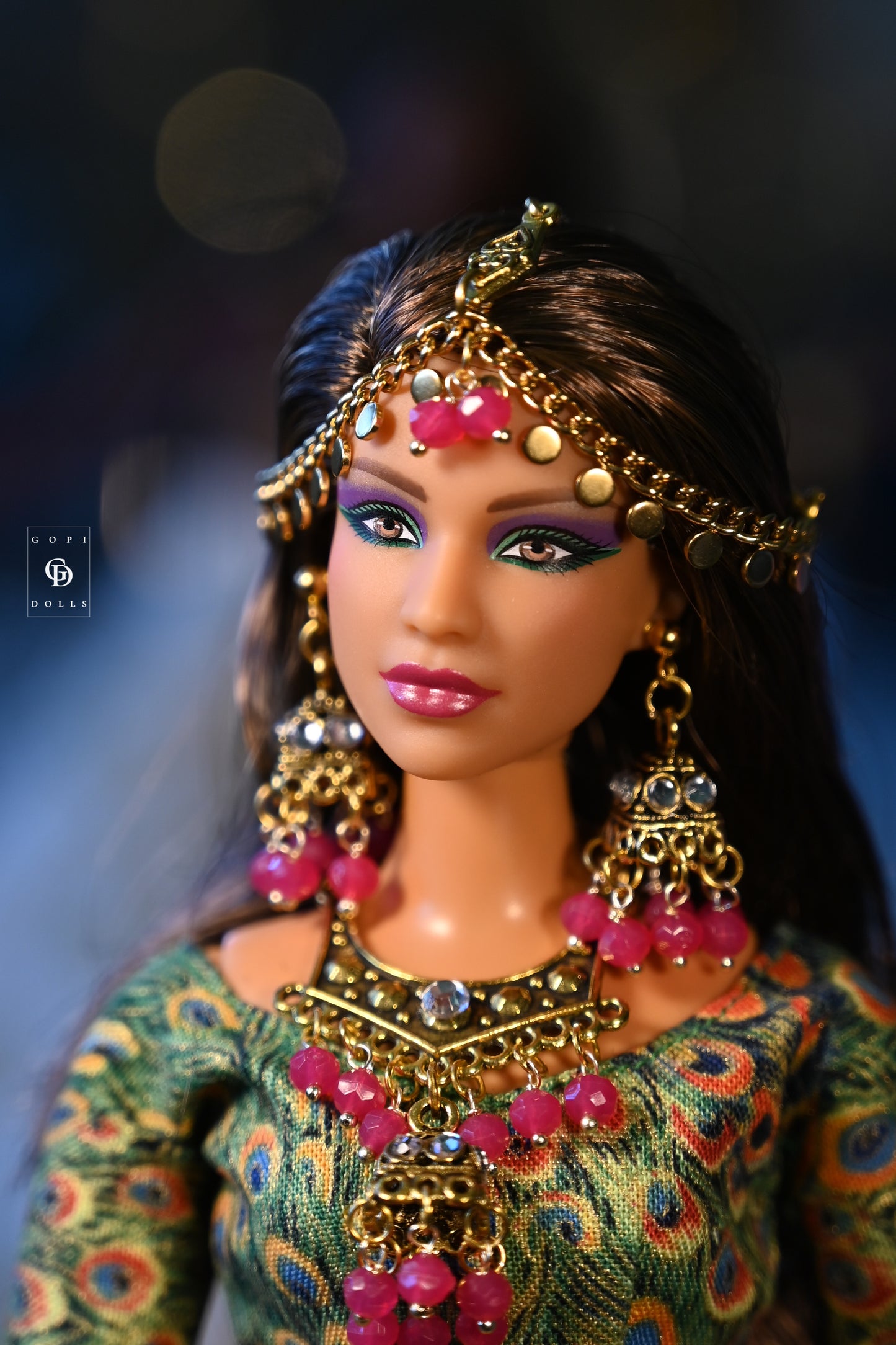 Pink Orchids | 4 Piece Set | Doll Jewellery