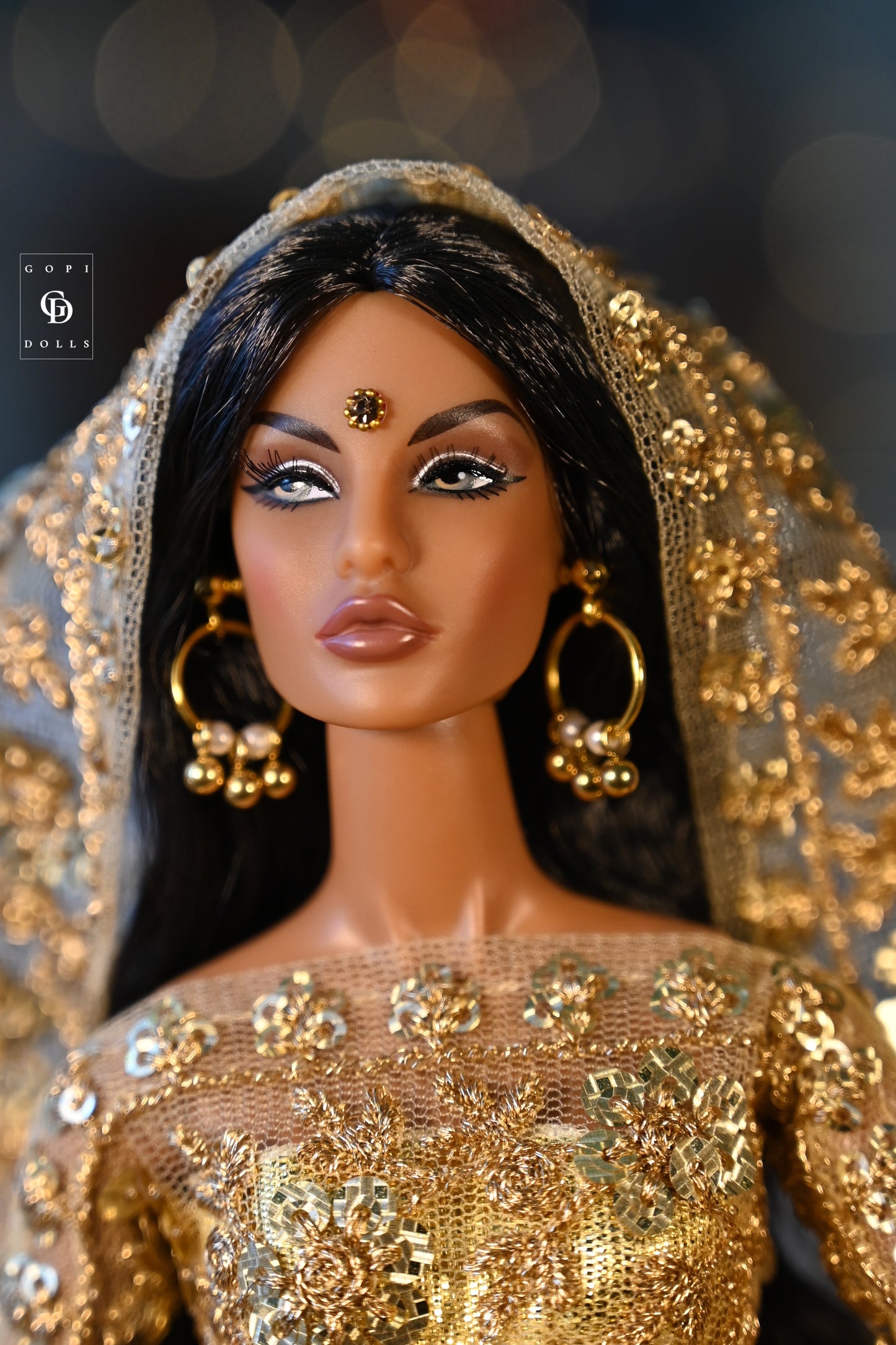 Bokeh Hoops| Doll Earrings