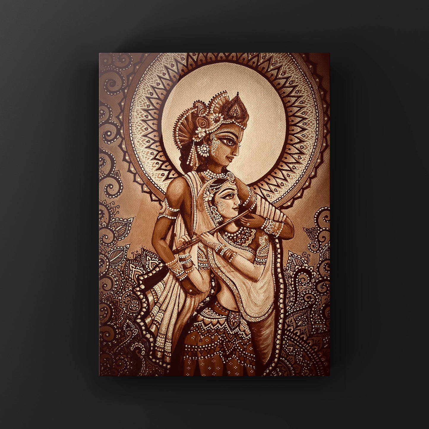 Sepia Flute Players| Version 3 | Art Print