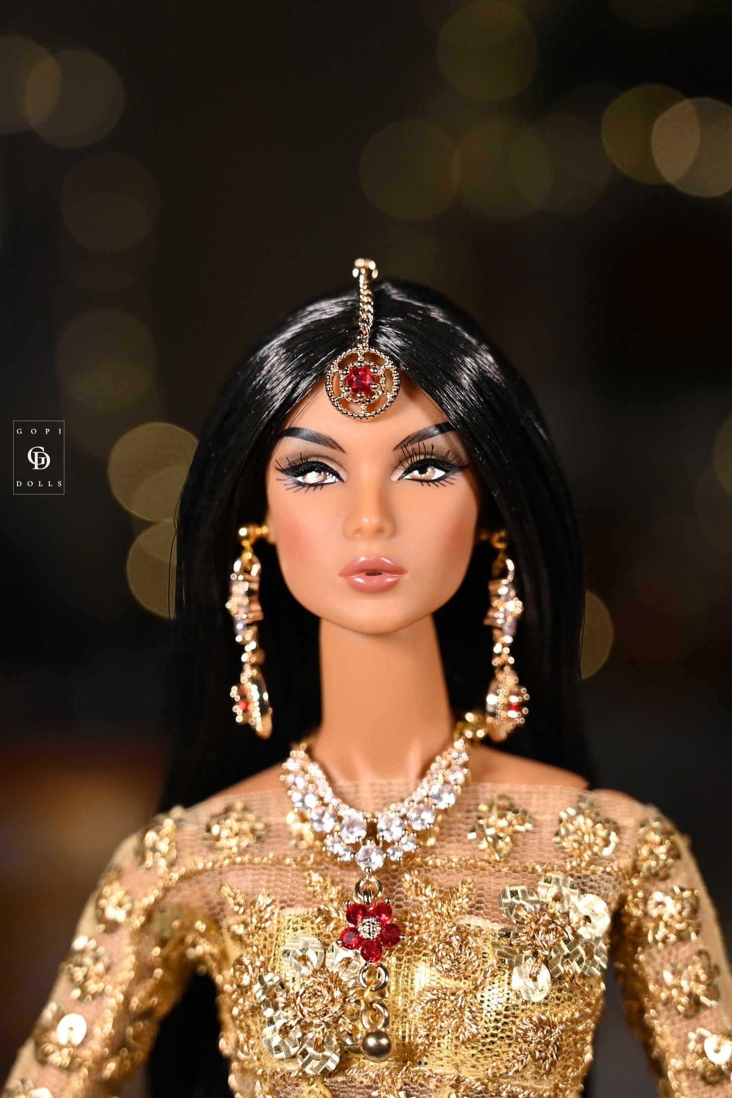 Red Flower | 3 Piece set | Doll Jewellery