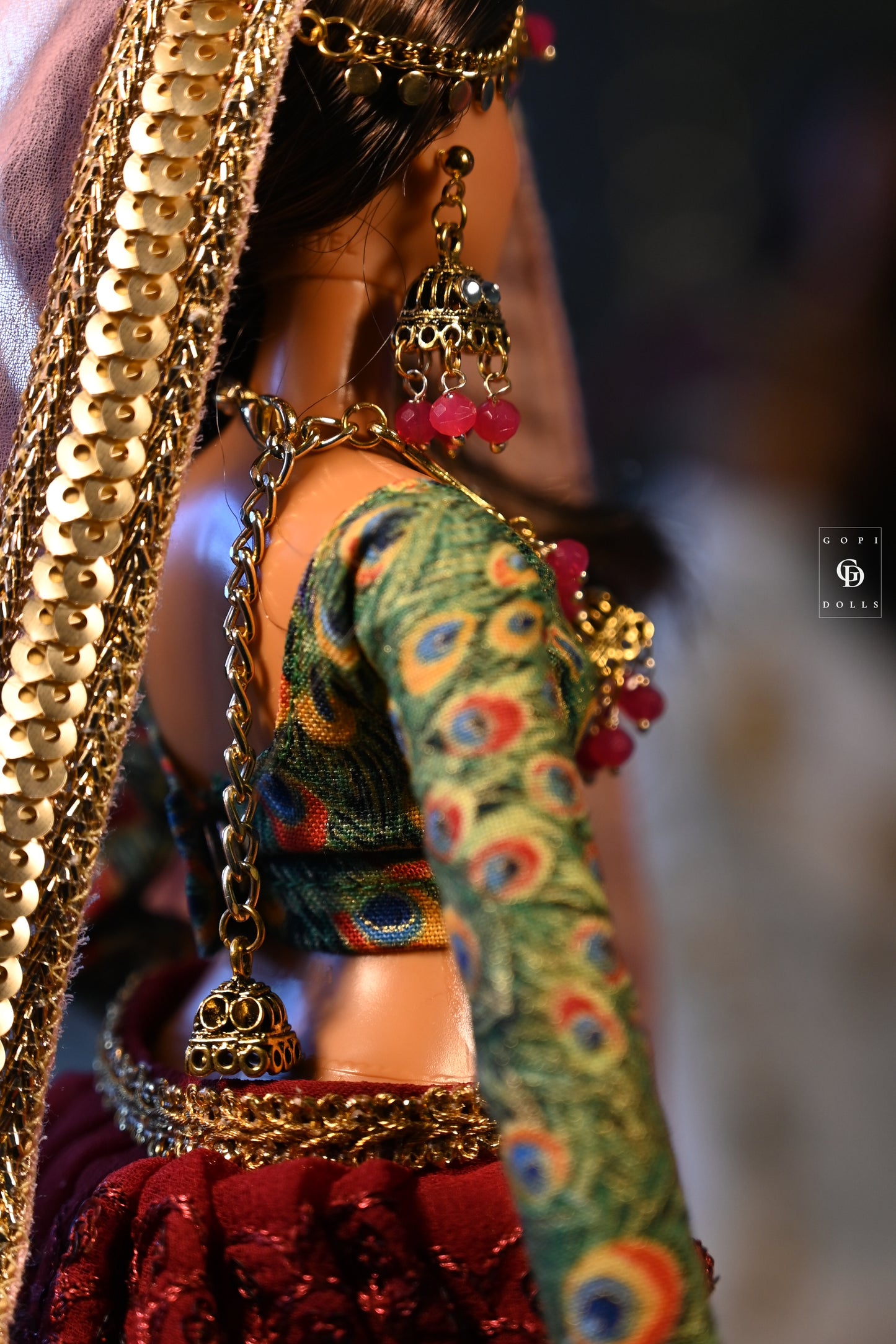 Pink Orchids | 4 Piece Set | Doll Jewellery