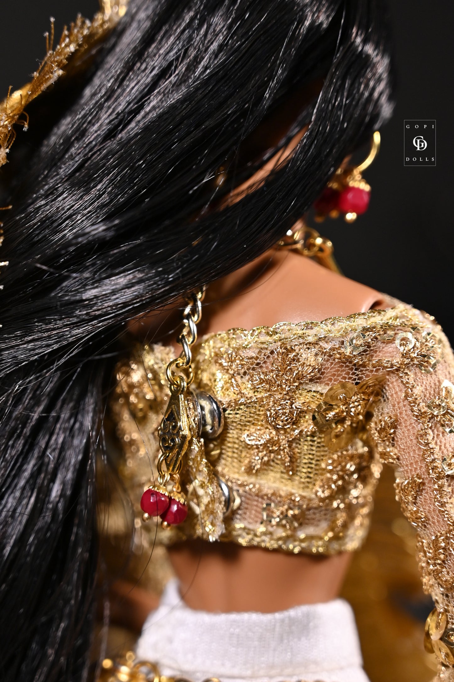 Bokeh Coral | 2 Piece set | Doll Earrings & Doll Necklace