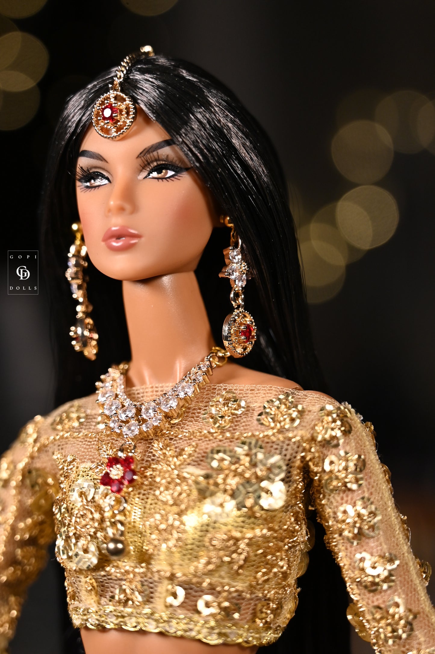 Red Flower | 3 Piece set | Doll Jewellery