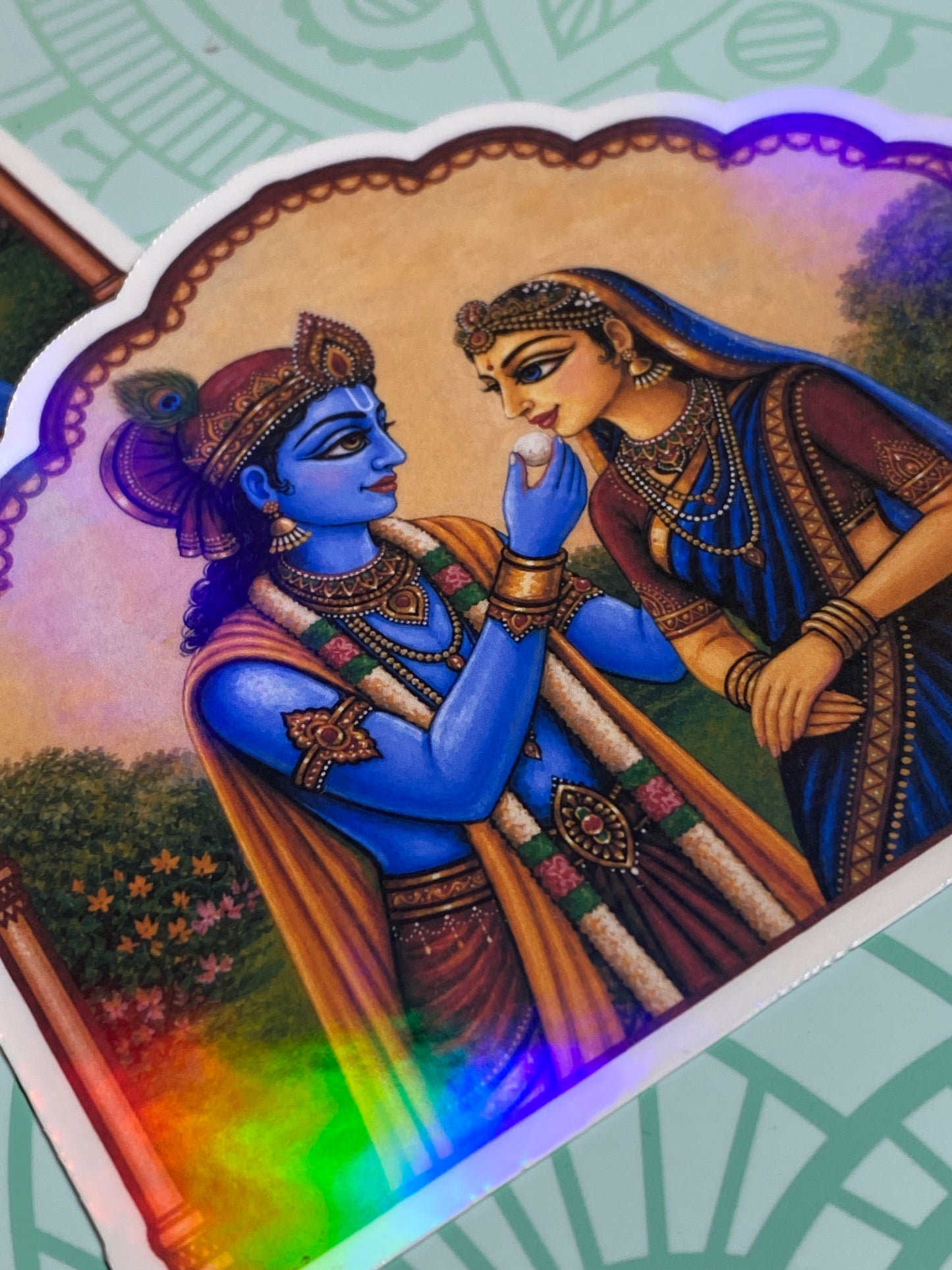 Krishna’s Sweet to Radha | Waterproof Sticker