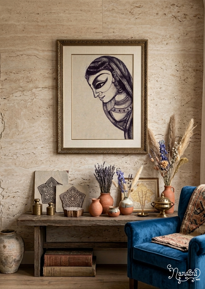 Meditating on Radha | Art Print