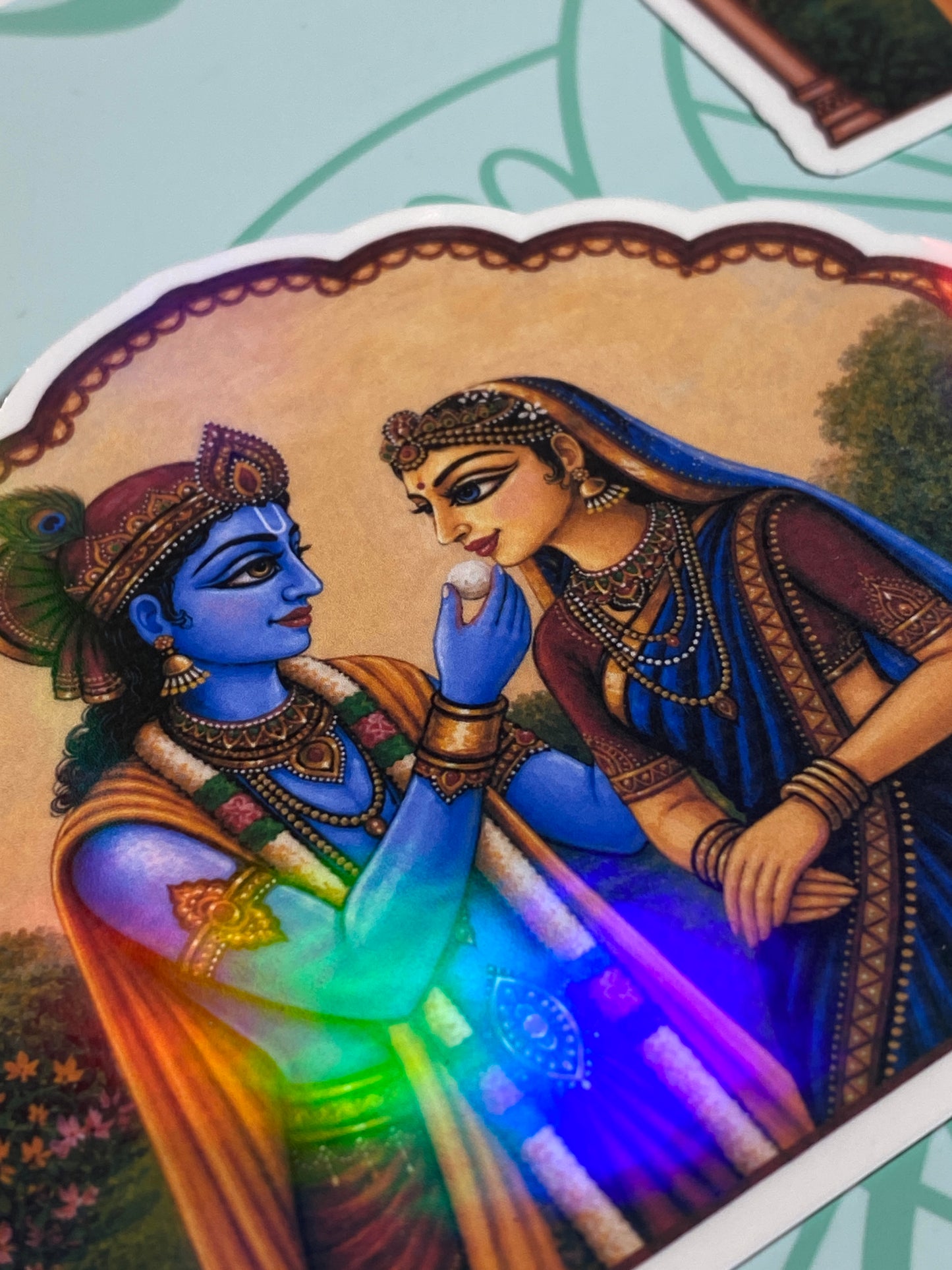 Krishna’s Sweet to Radha | Waterproof Sticker