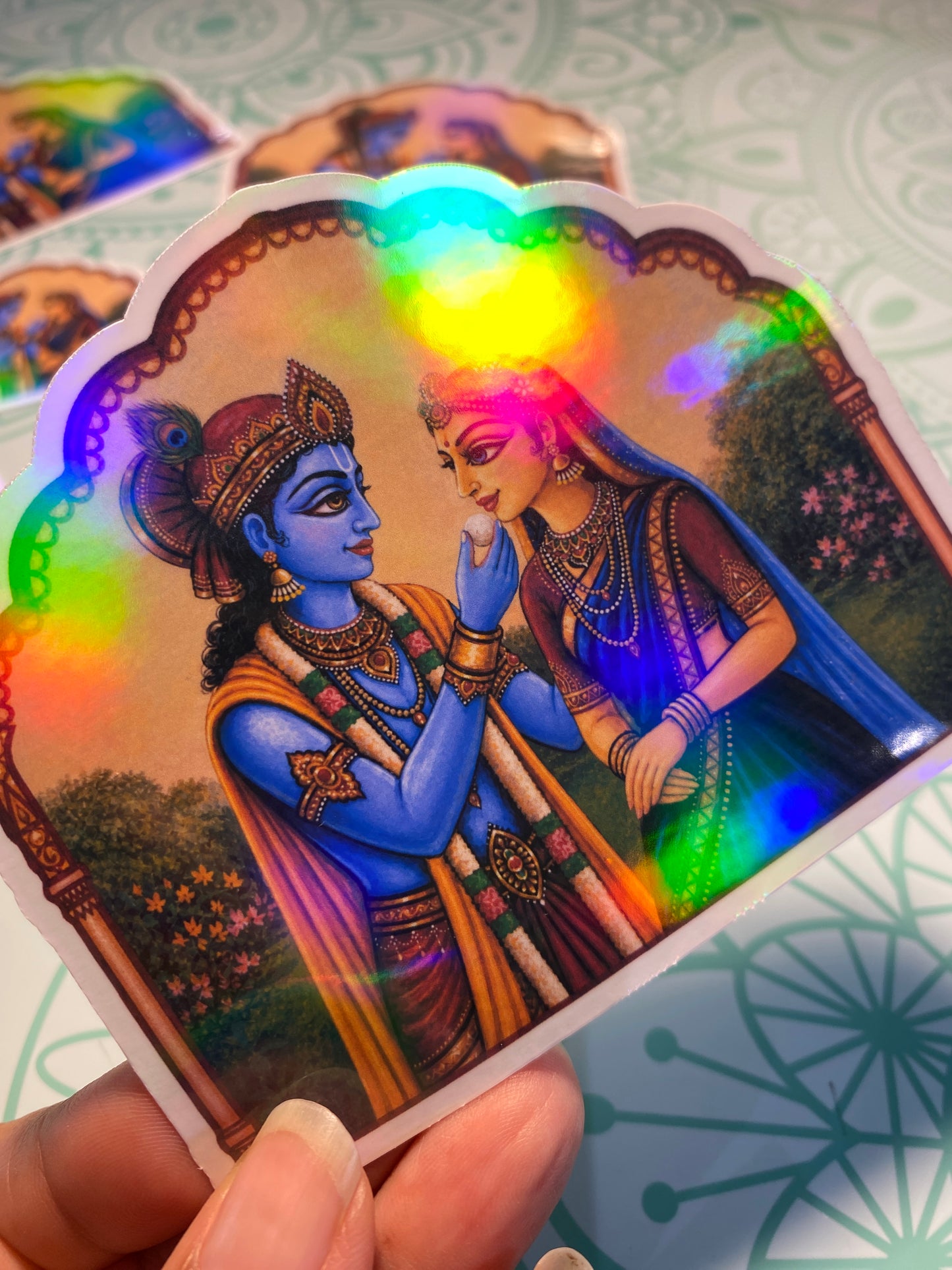 Krishna’s Sweet to Radha | Waterproof Sticker