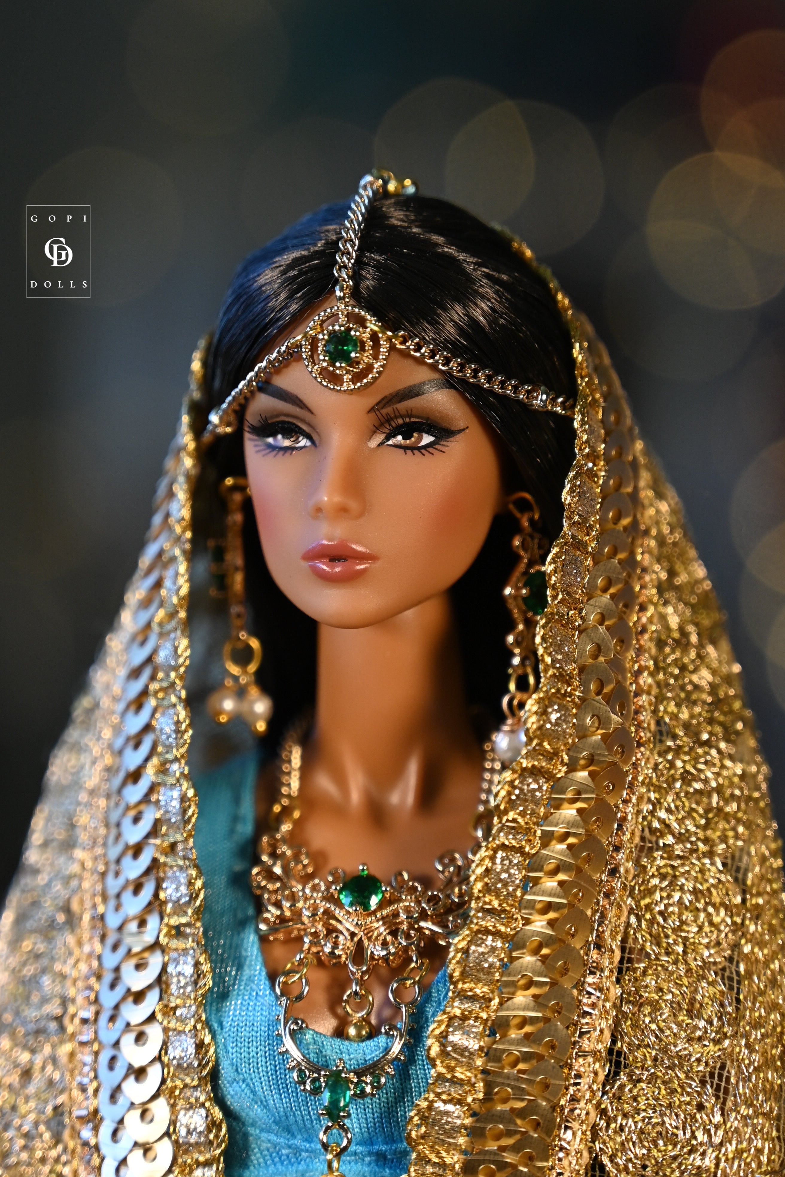 Green Eyes 3 Piece set Doll Jewellery